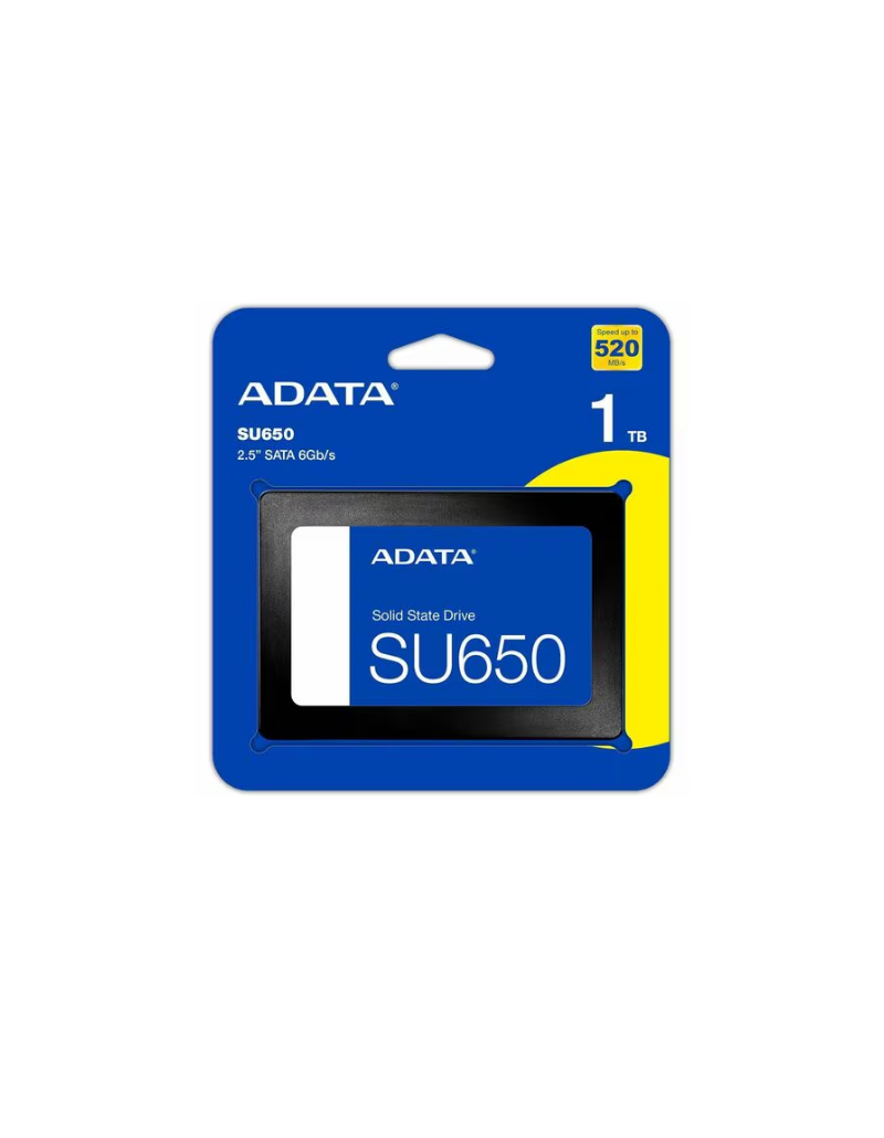 Disco de estado sólido SSD ADATA Ultimate SU650 de 1TB en formato 2.5 pulgadas SATA III Disco de estado sólido SSD ADATA Ultimate SU650 de 1TB en formato 2.5 pulgadas SATA III
