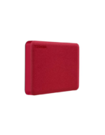Disco duro externo portátil Toshiba Canvio Advance de 2TB en acabado brillante color rojo