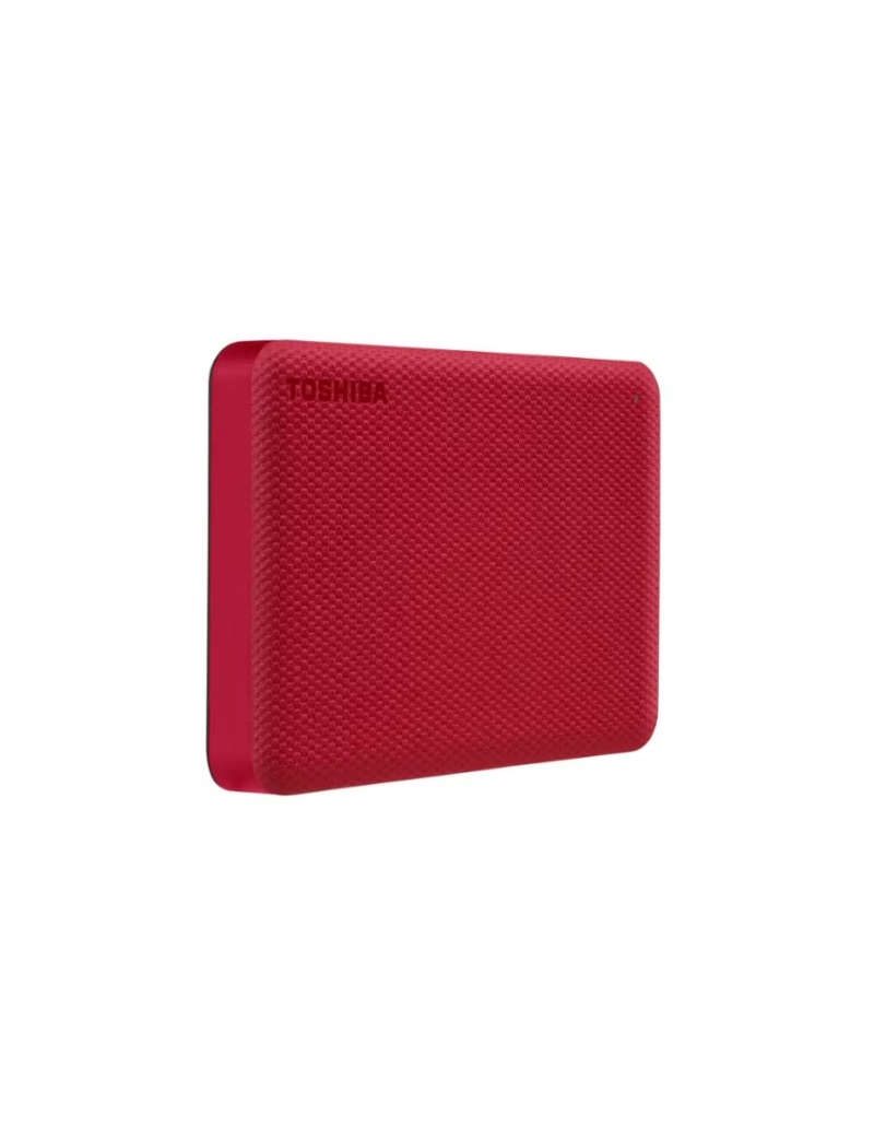 Disco duro externo portátil Toshiba Canvio Advance de 2TB en acabado brillante color rojo Disco duro externo portátil Toshiba Canvio Advance de 2TB en acabado brillante color rojo