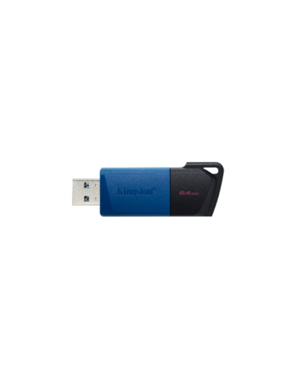 Memoria USB flash Kingston DataTraveler Exodia M de 64GB en colores negro y azul con conector USB 3.2 Gen 1 Tipo A