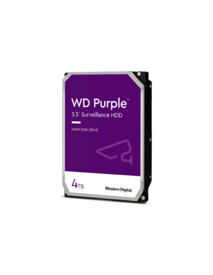 Disco duro interno Western Digital WD Purple 4TB 3.5 pulgadas WD43PURZ para sistemas de videovigilancia.