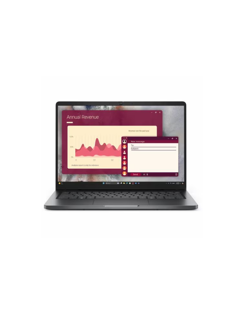 Laptop corporativa Dell Pro 14 PC14250 de 14 pulgadas color negro con procesador Intel Core 5.