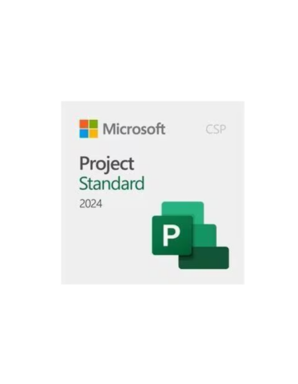 Licencia digital Microsoft Project Standard 2024 versión CSP para PC.