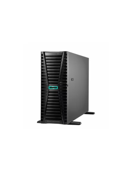 Servidor HPE ProLiant Compute ML350 Gen12 formato torre 4U con bahías SFF intercambiables en caliente y fuentes redundantes.