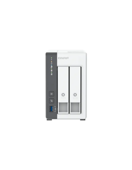 Servidor NAS de almacenamiento en red QNAP TS-216G de 2 bahías con puerto 2.5GbE.