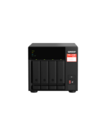 Servidor NAS de almacenamiento en red QNAP TS-473A-8G de 4 bahías tipo torre con procesador AMD Ryzen.