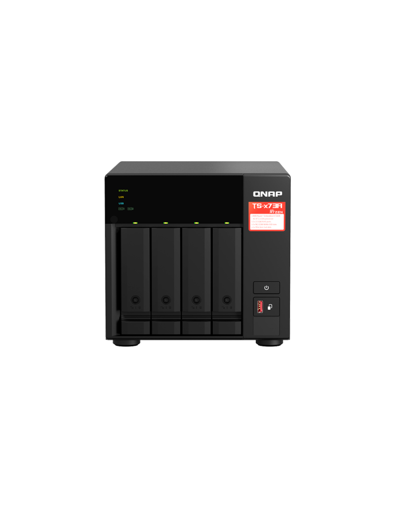 Servidor NAS de almacenamiento en red QNAP TS-473A-8G de 4 bahías tipo torre con procesador AMD Ryzen Servidor NAS de almacenamiento en red QNAP TS-473A-8G de 4 bahías tipo torre con procesador AMD Ryzen.
