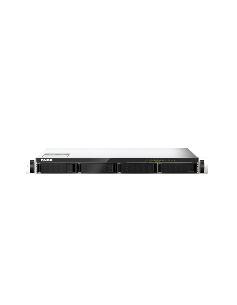 Servidor NAS para montaje en rack QNAP TS-435XeU-4G de 4 bahías de corta profundidad con puertos 10GbE SFP+ y 2.5GbE Servidor NAS para montaje en rack QNAP TS-435XeU-4G de 4 bahías de corta profundidad con puertos 10GbE SFP+ y 2.5GbE.
