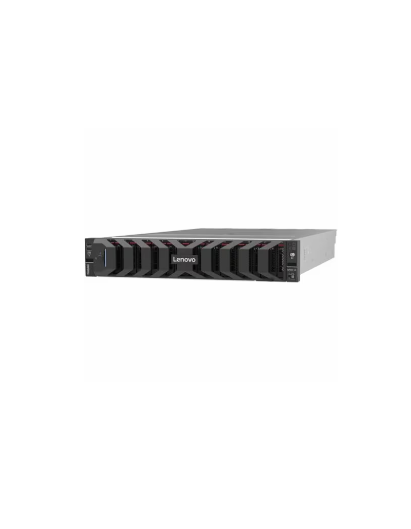 Servidor de montaje en rack Lenovo ThinkSystem SR650 V4 2U con soporte dual socket y bahías de almacenamiento intercambiables en caliente Servidor de montaje en rack Lenovo ThinkSystem SR650 V4 2U con soporte dual socket y bahías de almacenamiento intercambiables en caliente.